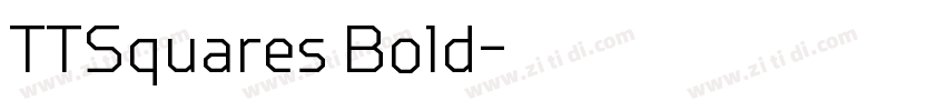 TTSquares Bold字体转换